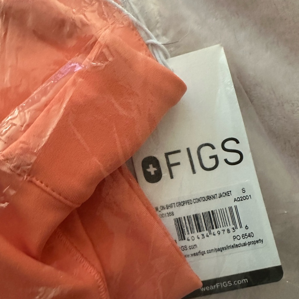 FIGS On-Shift ContourKnit Cropped Jacket-Sunset Drift - Picture 5 of 6